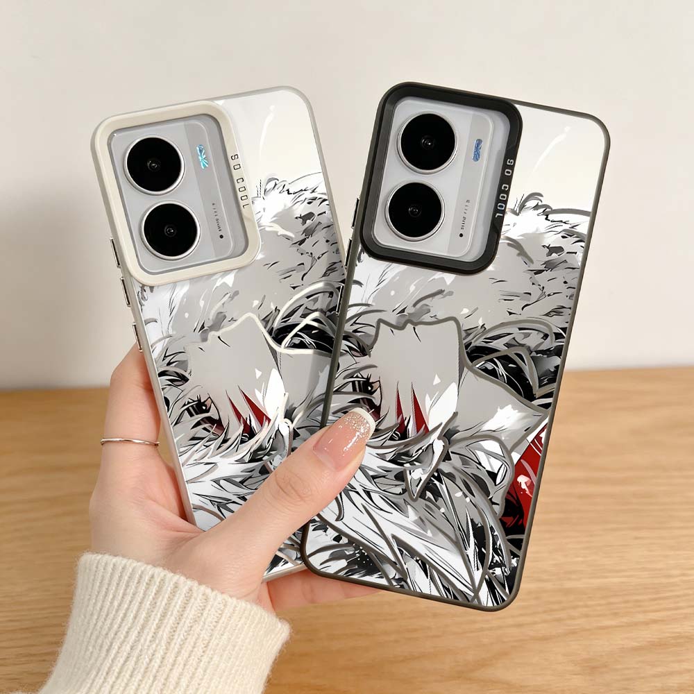 Realme C67 - غطاء هاتف ملون فضي بتصميم سيشومارو