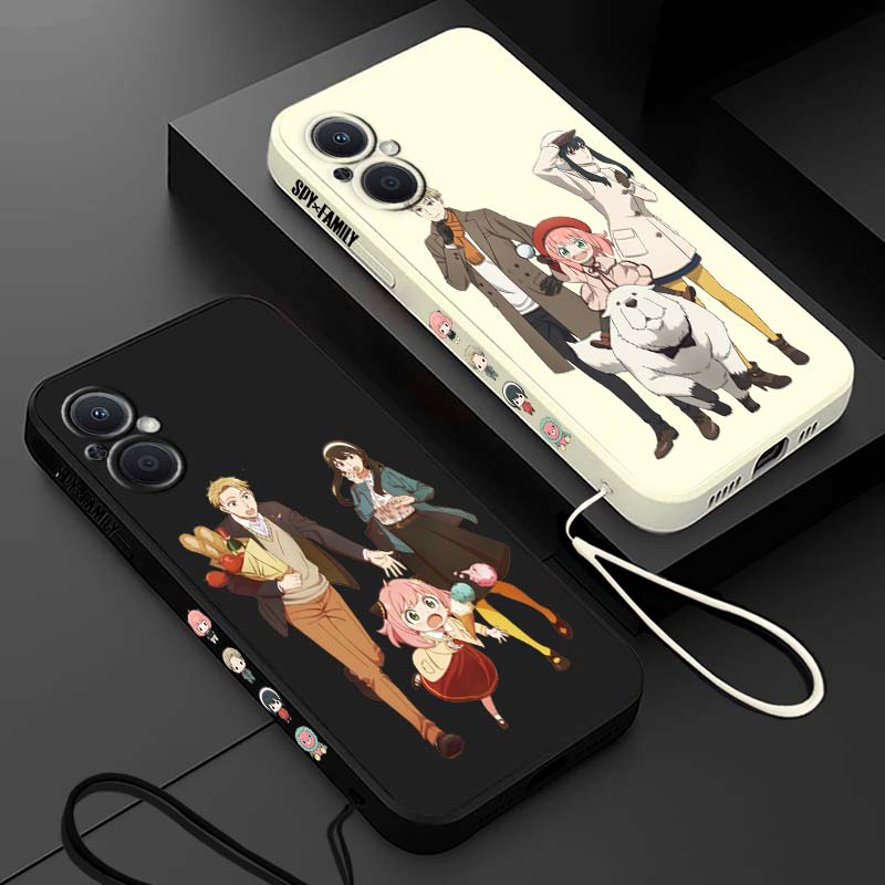 Oppo A78 - غطاء هاتف سائل بحبل للجهة اليسرى