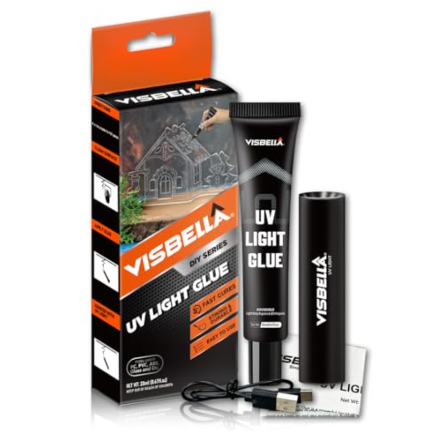 طقم غراء راتنجي بالأشعة فوق ال - مراجعة Liquid Uv Glue Kit وسعره