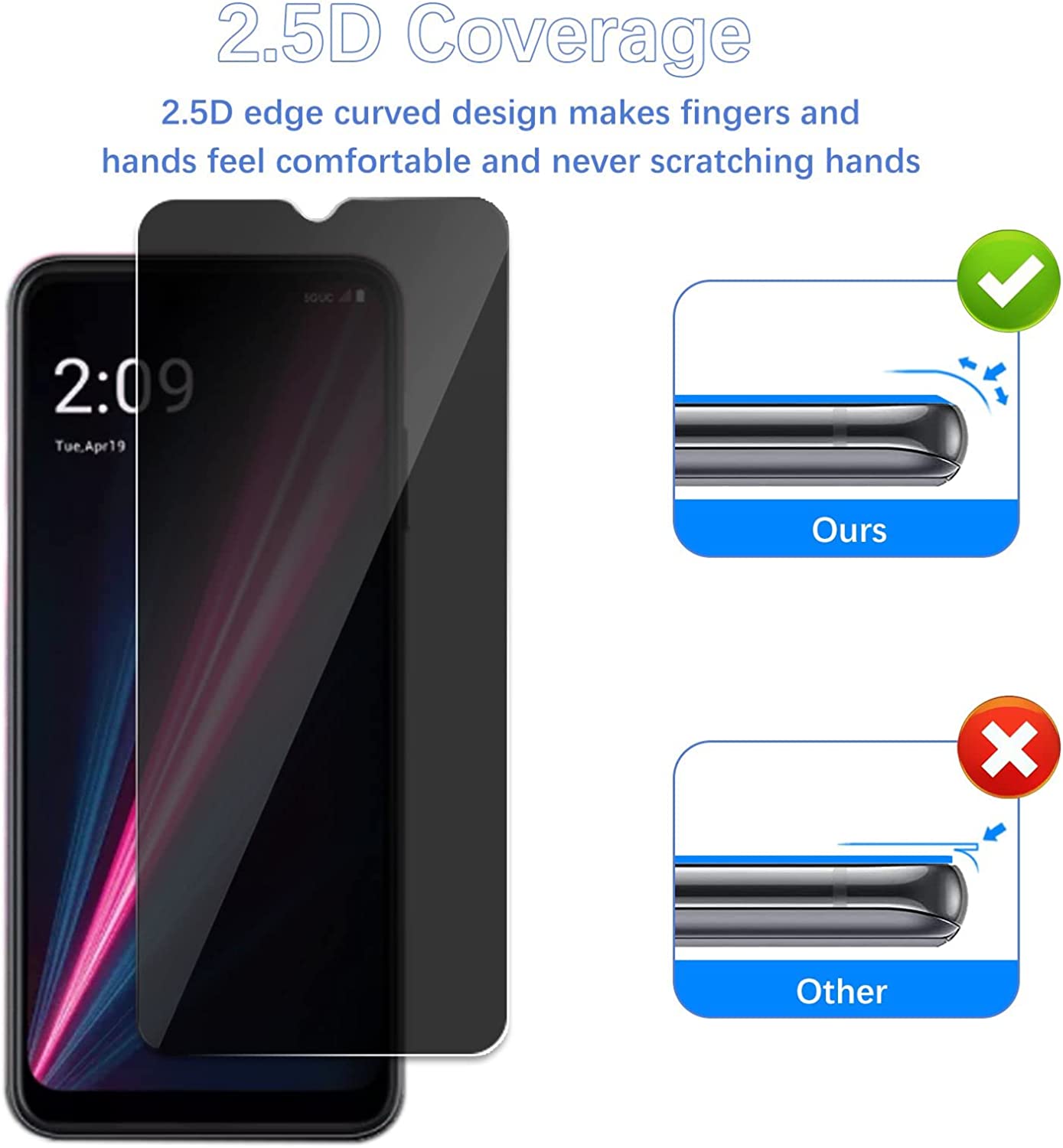 حامي الشاشة ل TCL 40 SE ، فلتر - مراجعة Privacy Filter 2Pack وسعره