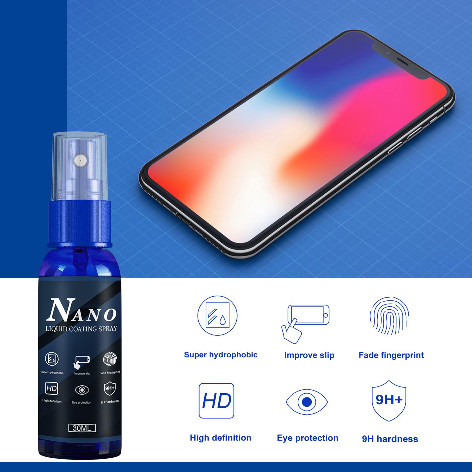 رذاذ واقي شاشة سائل، طلاء مضاد - مراجعة Oleophobic Coating Spray وسعره