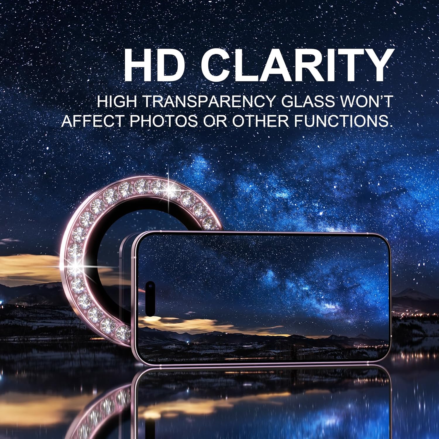 واقي عدسة الكاميرا الماسي اللا - مراجعة Tempered Glass Screen 9H وسعره
